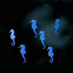 15B/ Sea Horse Mobile, Blue 