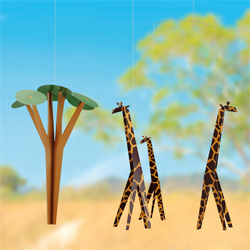 Giraffes on the Savannah