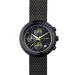 2312(CHRONOGRAPH) Black mesh / Black dial Black case